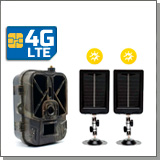 Комплект: 3G/4G 4К фотоловушка с 2-мя солнечными батареями «Филин HC-940 LTE-Pro-Li-4K» и «SP-08»